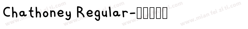 Chathoney Regular字体转换